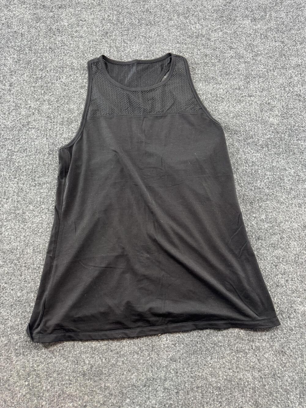 Athleta Tank Top Womens Small Black Mesh Racerback Athletic Gym Running Yoga